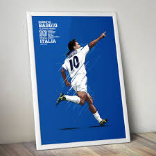 See more ideas about roberto baggio, football players, roberto. Roberto Baggio Italy Celebration Poster Art Kieran Carroll Design