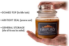 Smoky blackberry merlot sparkles in a smooth tobacco flower, whiskey, and cocoa marshmallow on top of crackling sandalwood and cedar with hints of amber and patchouli. Fireplace Scented Jar Candle
