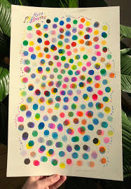 Image Of My Riso Flavors Large Poster Sized Color Chart In