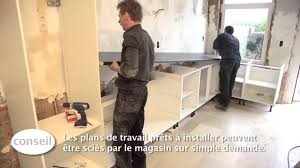 Tous les plans de travail de cuisine peuvent être recouverts. Installer Une Cuisine Et Un Plan De Travail Video Bricolage Gamma Youtube