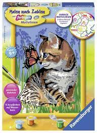 Bewertet mit 4.75 von 5. Ravensburger Malen Nach Zahlen Katze Mit Schmetterling Made In Europe Fsc Schutzt Wald Weltweit Online Kaufen Otto