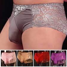 Seamless Mens Sissy Pouch Knickers Gay Underwear Sexy Lace Thongs Panties  Briefs | eBay