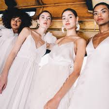 Finding the ideal wedding dress can be an upsetting and overwhelming background. Bridal Fashion Week Fall 2020 25 Best Wedding Looks And Dresses Glamour