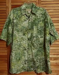 Men Batik Shirt Short Sleeves Yellow And Black 48 99