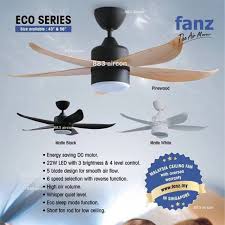 The unique design delivers the best of both worlds. Fanz Eco Ceiling Fan With Led Dimmer Light Shopee Malaysia