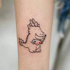 Hình xăm đầu rồng full color Hinh XÄƒm Cute Dá»… ThÆ°Æ¡ng