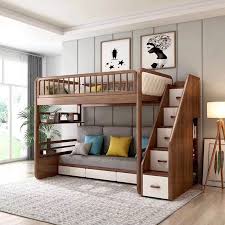 Resource furniture makes furniture that doesn't take up a lot of space. Usa Multifunctional Modern Children Kids Folding Sofa Bunk Bed Bedroom Sets Aliexpress