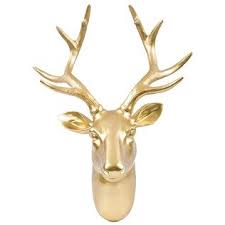 Gold Deer Head Wall Hanger Shop Hobby Lobby Deer Heads Wall Gold Deer Deer Head Wall Art