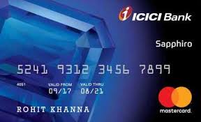 You want a credit card that does not charge an annual fee. Icici Bank Sapphiro Visa Credit Card Features Benefits And Fees Apply Now