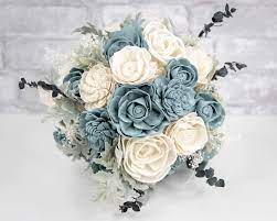 Bouquets, baskets, gifts, gourmet food Beautiful Blues Bouquet Kit Sola Wood Flowers