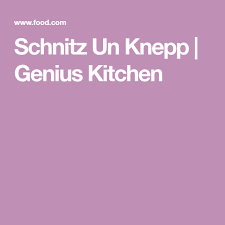 Schnitz Un Knepp Recipe Food Com Recipe Recipes Dried Apples Smoked Pork