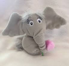 Dr Seuss Horton Hears A Who Elephant Plush Finger Puppet 5 Book Buddy Stuffed Elephant Plush Finger Puppets Manhattan Toy