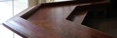 The drink rail system works with all full profile, square shoulder timbertech deck boards. Wood Bar Tops For Home Or Commercial Spaces By Grothouse