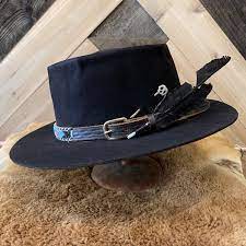 The Old Crow Haberdash Hats Handmade Skulls Skull Hat Crow Feather