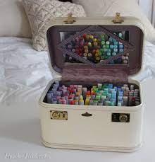 This Creative Method For Marker Storage Stows Your Art Supplies Art Supply Organization Art Supplies Storage Marker Storage