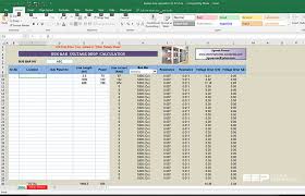 calculate bus bar size and voltage drop