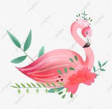Pink Flamingo Flower Fresh Illustration Element Flamingo Clipart Flamingo Flower Png And Vector With Transparent Background For Free Download Pink Flowers Background Pink Flamingos Flamingo Flower