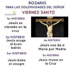 Cada viernes santo debemos sentir la necesidad de rezar, pero el de hoy más aún, es un día por ello, convocamos a los hermanos y devotos a que recen los misterios dolorosos del santo rosario. Rosario Viernes Santo Fatimazo Por La Paz