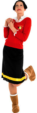 Olive Oyl Costume Olive Oyl Costume Childrens Fancy Dress 1940s Fancy Dress