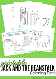 Jack And The Beanstalk Printable Coloring Pack From Abcs To Acts A jack and the beanstalk printable coloring pack! from abcs to acts
