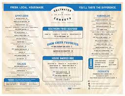 Drink menu — saltwater cowboys. Pin On Charleston Sc