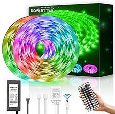Amazon Com Daybetter Led Strip Lights Waterproof 600leds 32 8ft 10m Flexible Color Change Rgb Smd In 2020 Led Strip Lighting Strip Lighting Flexible Led Strip Lights