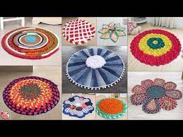 Old Clothes Reuse 9 Beautiful Doormat Making Handmade Things Youtube Door Mat Diy Old Clothes Recycle Old Clothes