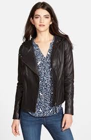 Hinge Hooded Leather Jacket Nordstrom Leather Jacket With Hood Jackets Clothes Design