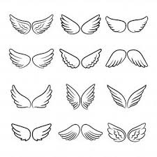Cute Angel Wings Set In 2020 Engel Flugel Tattoo Kleine Krone Tattoo Engelsflugel Tattoo