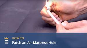 Alternatively, you can purchase air mattress repair kits that will work for any air mattress, or even use a tire patch. How To Patch An Air Mattress Hole Youtube
