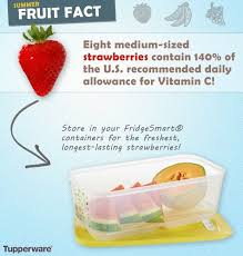 Strawberries Stay Fresh Up To Two Weeks In Fridgesmarts Http My Tupperware Com Katiemurphey Fridgesmart Tupperware Recipes Fruit Facts
