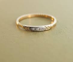 Antique 1920 S 14k Rose Gold Diamond Wedding Band Yellow Gold Diamond Wedding Band Rose Gold Wedding Band Diamond Gold Diamond Wedding Band