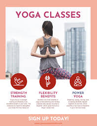 Yoga Class Poster Yoga Poster Design Event Poster Template Yoga Class