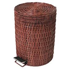 Shop for kitchen trash can online at target. Wrash Can Step Trash Can Rattan Wicker Removable Trash Can In Home Kitchen Trash Can With Lid Round Trash Can B Buy Online In Bahamas At Bahamas Desertcart Com Productid 97427094