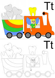 Color in this picture of first tooth and others with our library of online coloring pages. Alphabet Coloring Page T Kidspressmagazine Com