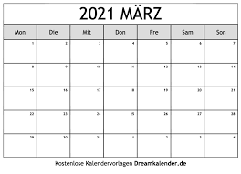 Kalender monat april 2021 excel. Kalender Marz 2021