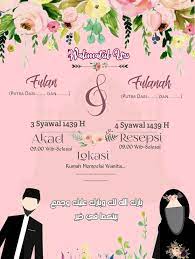 Jadi tidak hanya terpaku pada contoh di atas saja. Walimatul Ursy Undangan Digital Pernikahan Islami Info Kece