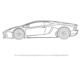 How To Draw Lamborghini Centenario Side View Drawingtutorials101 Com Car Drawing Pencil Cool Car Drawings Car Drawing Easy