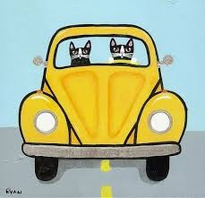 Pin By Patti Floyd On Auntie Elisa Folk Art Cat Folk Art Painting Cat Art