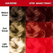 So most people bleach their hair before they use. Red Passion Classic High Voltage Tish Snooky S Manic Panic