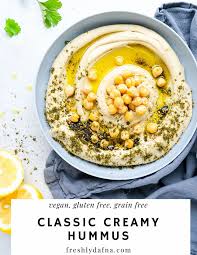 Classic Creamy Hummus Vegan Gluten Free Recipe In 2020 Healthy Appetizer Recipes Traditional Hummus Recipe Raw Food Recipes