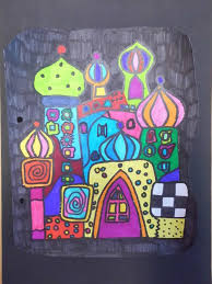 Hundertwasser im kunstunterricht in der grundschule 136s. Grundschule Schonwalde Hundertwasser Ausmalbild Kl 5