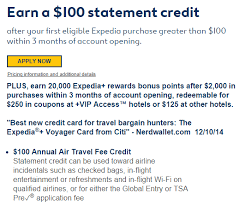 The expedia®+ voyager card from citi is very like the expedia®+ card from citi, though it offers better rewards and comes with an annual fee. Citi Offers New Sign Up Bonus On Expedia Cards 20k Points 200 In Statement Credits Doctor Of Credit