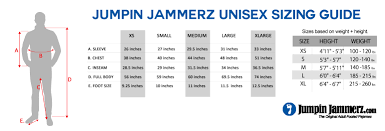 28 Thorough Jammers Size Chart