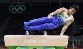 A ginástica artística (olímpica) é um conjunto de exercícios corporais sistematizados, aplicados com fins competitivos, em que se conjugam a força, a agilidade e a elasticidade. Uchimura Conquista Bicampeonato Olimpico Na Ginastica Brasil Fica Em 9Âº E 17Âº Agencia Brasil