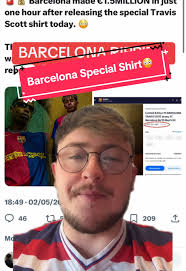 Barcelona Profits from Sold Out Travis Shirts