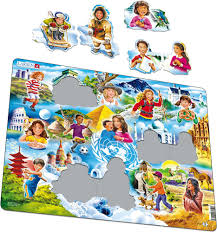 The best of seven series occurs at the end of oc. Nm8 Beginner Puzzle Children Around The World Motif Puzzles Larsen Puzzles