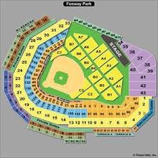 Fenway Park Seating Charts Row E Seat 17 Fenway Park
