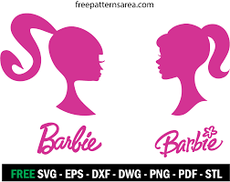 Barbie Silhouette Head Vector Logo Sign Freepatternsarea Barbie Silhouette Silhouette Head Barbie Images
