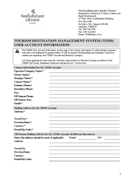 2 drawing up a tourist profile  to make sure that the needs of all types of tourist are met it is. Fillable Online Btcrd Gov Nl Tourist Profile Form Fax Email Print Pdffiller
